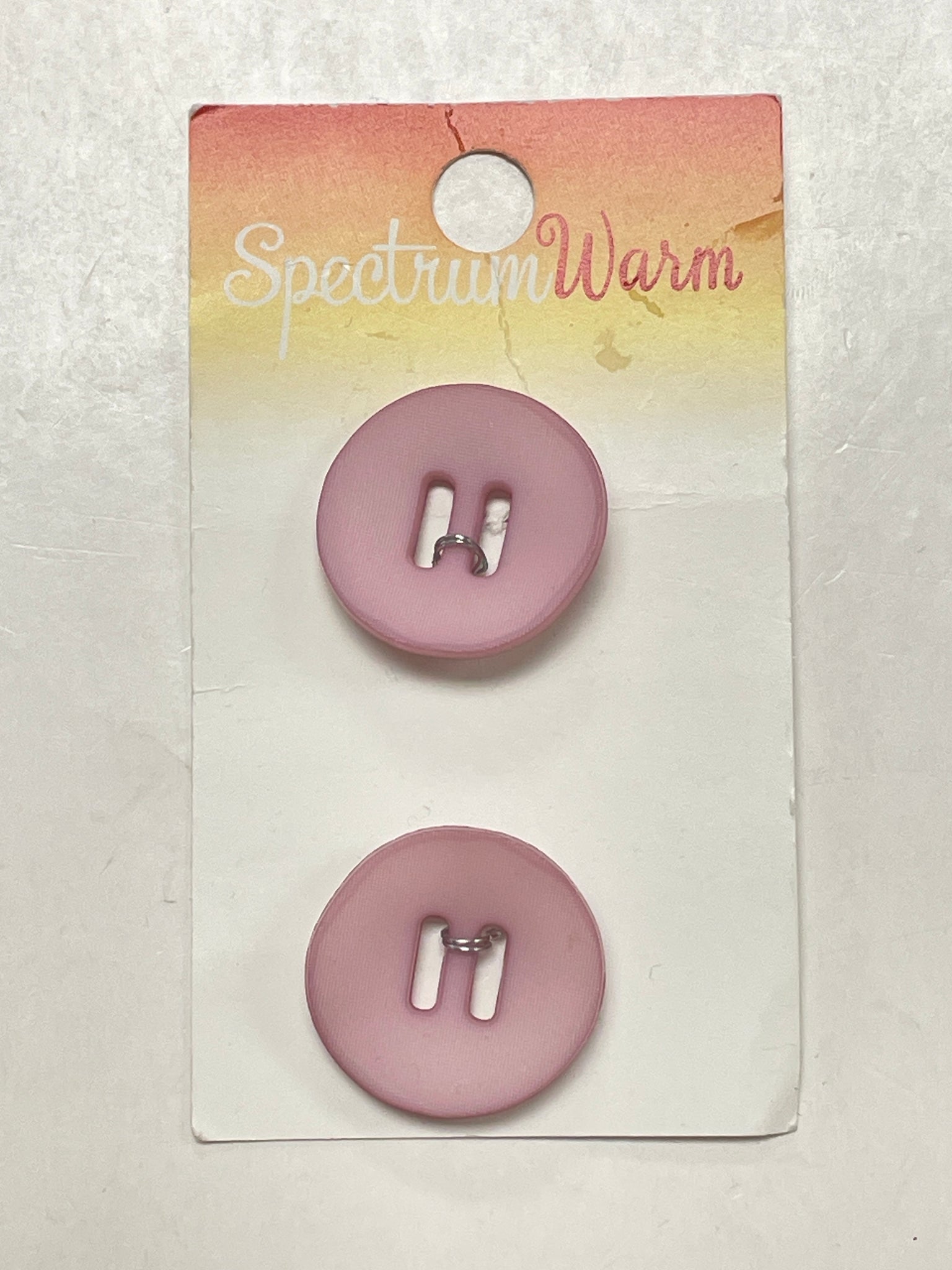 Button Set of 2 Plastic - Pink