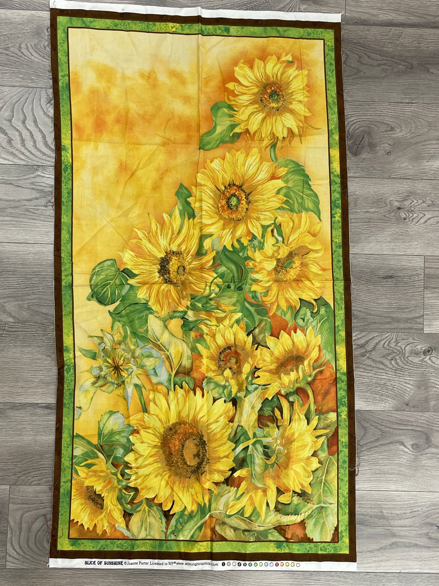 2/3 YD Quilting Cotton Panel - Sunflowers