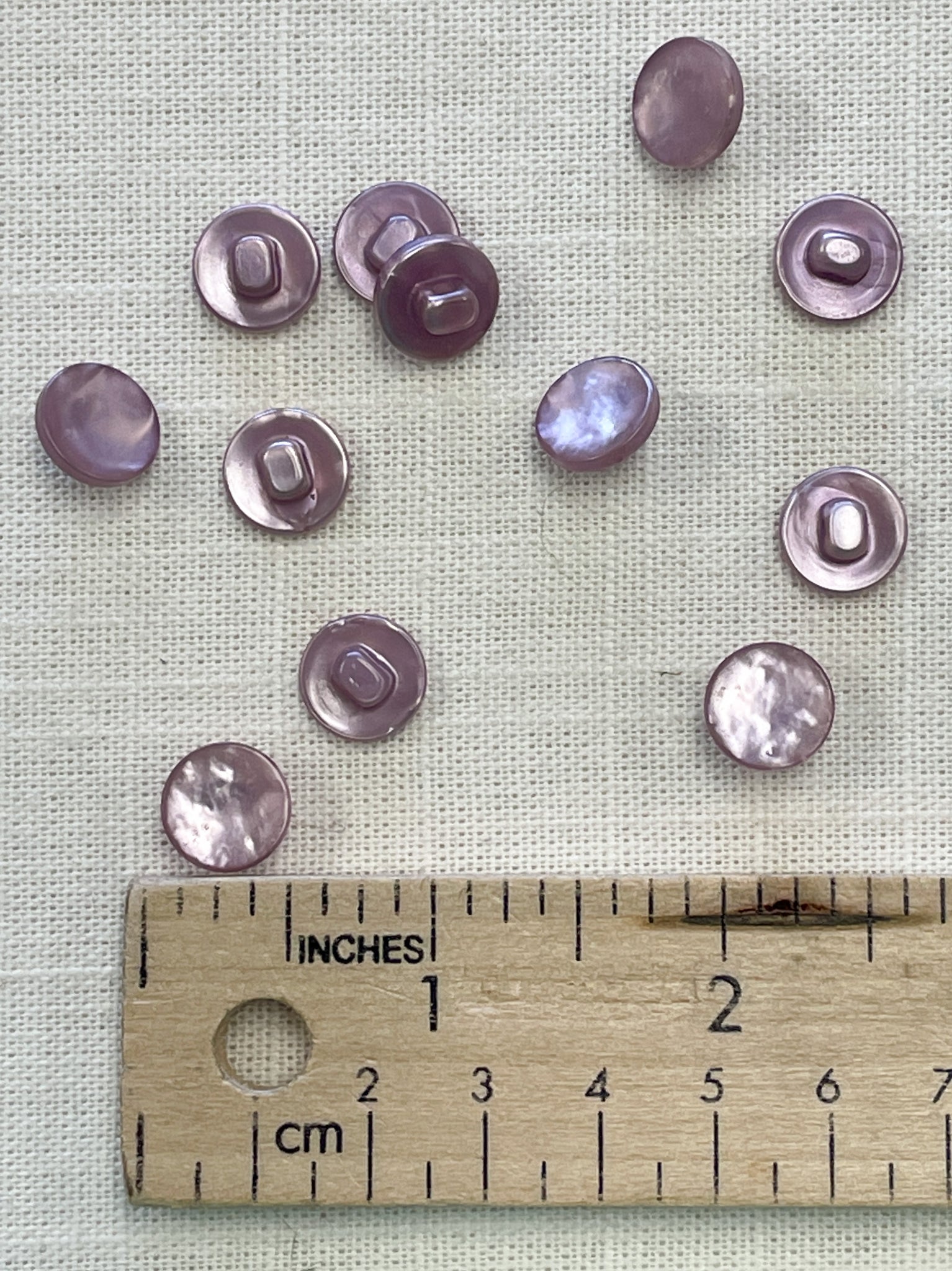 Buttons Set of 12 - Pearlized Purple