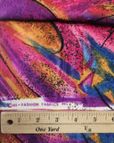 3 3/4 YD Nylon Jacquard - Multi Colored Jewel-Tones