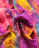 3 3/4 YD Nylon Jacquard - Multi Colored Jewel-Tones