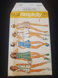 1973 Simplicity 5632 Sewing Pattern - Adult Dresses and Panties FACTORY FOLDED