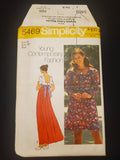 1972 Simplicity 5469 Sewing Pattern - Adult Dresses FACTORY FOLDED
