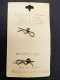 Buttons Metal Set of 2 Vintage - Silver Tone with Coat of Arms