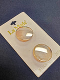 Buttons Metal Set of 2 Vintage - Brass Tone