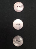 Buttons Plastic Set of 3 Vintage - Pearlescent Purple