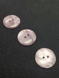 Buttons Plastic Set of 3 Vintage - Pearlescent Purple