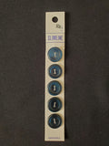 Buttons Plastic Sets of 5 Vintage - Various Clear Pearlescent Colors