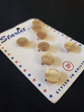 Buttons Plastic Set 7 Vintage - Pearlescent Ecru