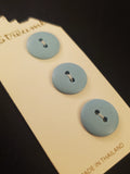Buttons Plastic Set of 3 - Matte Green or Blue