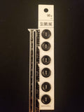 Buttons Plastic Sets of 6 Vintage - Black and Pearlescent Gray