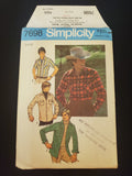 1976 Simplicity 7698 Sewing Pattern - Adult's Shirt FACTORY FOLDED