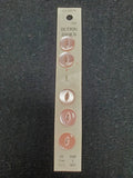 Buttons Plastic Set of 5 or 6 Vintage - Pearlescent Pink or White with Marquise Centers