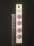 Buttons Plastic Set of 3 or 4 Vintage - Purple or White