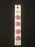 Buttons Plastic Set of 3 or 4 Vintage - Purple or White