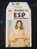 1978 Simplicity 8507 Sewing Pattern - Adult Knit Dress and Shawl FACTORY FOLDED