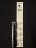 Buttons Plastic Set 4 Vintage - Pearlescent Clear