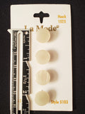 Buttons Plastic Set of 4 Vintage - Pearlescent White