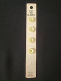 Buttons Plastic Set 4 Vintage - Pearlescent Pale Yellow