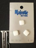 Buttons Plastic Set 3 Vintage - White Squares
