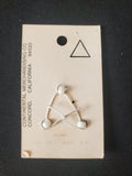 Buttons Plastic Set 3 Vintage - White Squares
