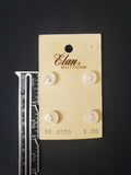 Buttons Plastic Set 4 Vintage - Pearlescent White
