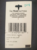 Buttons Plastic Set of 2 Vintage - Pale Beige