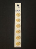 Buttons Plastic Set of 5 - Matte Beige