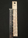 Buttons Plastic Set 8 Vintage - Pearlescent Semi-Transparent White