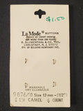 Buttons Plastic Set of 6 Vintage - Matte White or Matte Beige