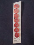 Buttons Plastic Set 7 Vintage - Pearlescent Brown
