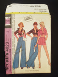1974 McCall's 4023 Sewing Pattern - Adult Top, Pants, and Shorts FACTORY FOLDED