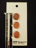 Buttons Wood Set 3 Vintage - Brown/Beige