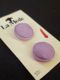 Buttons Plastic Set of 2 Vintage - Lilac