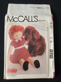 1982 McCall's 8118 Sewing Pattern - Annie and Her Dog, Sandy Dolls FACTORY FOLDED