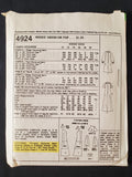1976 McCall's 4924 Sewing Pattern - Adult Dress and Top FACTORY FOLDED