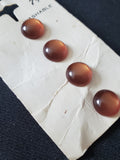 Buttons Plastic Set 4 Vintage - Pearlescent Tan
