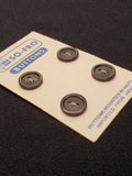 Button Plastic Set of 4 Vintage - Black