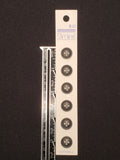 Buttons Plastic Set of 5 or 6 - Matte Black
