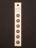 Buttons Plastic Set of 5 or 6 - Matte Black