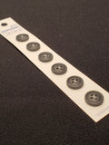 Buttons Plastic Set of 5 or 6 - Matte Black