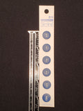 Buttons Plastic Set of 6 - Matte Dark Blue