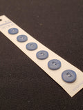 Buttons Plastic Set of 6 - Matte Dark Blue