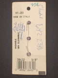 Buttons Plastic Set of 3 Vintage - Clear Purple Facted Spheres