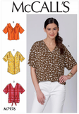 2019 McCall's 7976 Sewing Pattern - Adult Blouses FACTORY FOLDED