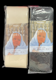4 3/4 YD Polyester Satin Blanket Binding - Cream or Black New in Package