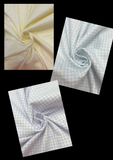 Cotton Flannel Printed Gingham- White with Yellow, Blue, or Lavender