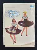 1980's Authentic Patterns Inc. 325 Sewing Pattern - Adult Square Dancing Dress