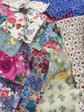 Quilting Cotton Mystery Scrap Remnant Bundle - Florals 1 POUND