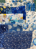 Quilting Cotton Mystery Scrap Remnant Bundle - Chanukah 1 POUND